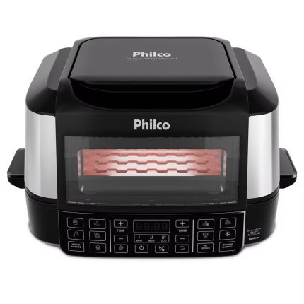 Fritadeira Elétrica Air Fryer Philco PAF12A Barbecue Digital 12L Preta