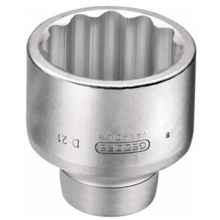 Soquete Estriado de 2.1/2 Pol. com Encaixe de 1 Pol GEDORE-18076