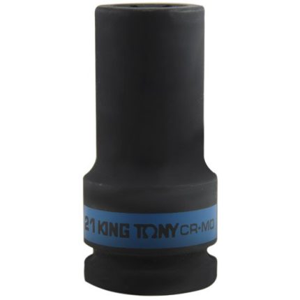Soquete Sextavado de Impacto Longo 21mm com Encaixe 3/4Pol. KINGTONY-643521M